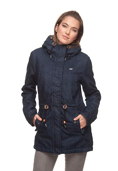 Ragwear Jacke Damen MONADIS Denim 1821-60021 Dunkelblau Indigo 2050