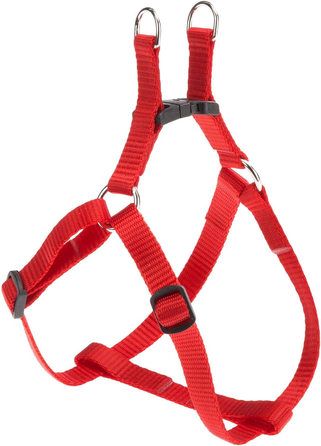 Ferplast Small Dog Harness EASY XS, Adjustable Cat Harness, Easy to Wear, 33-46 cm. Red