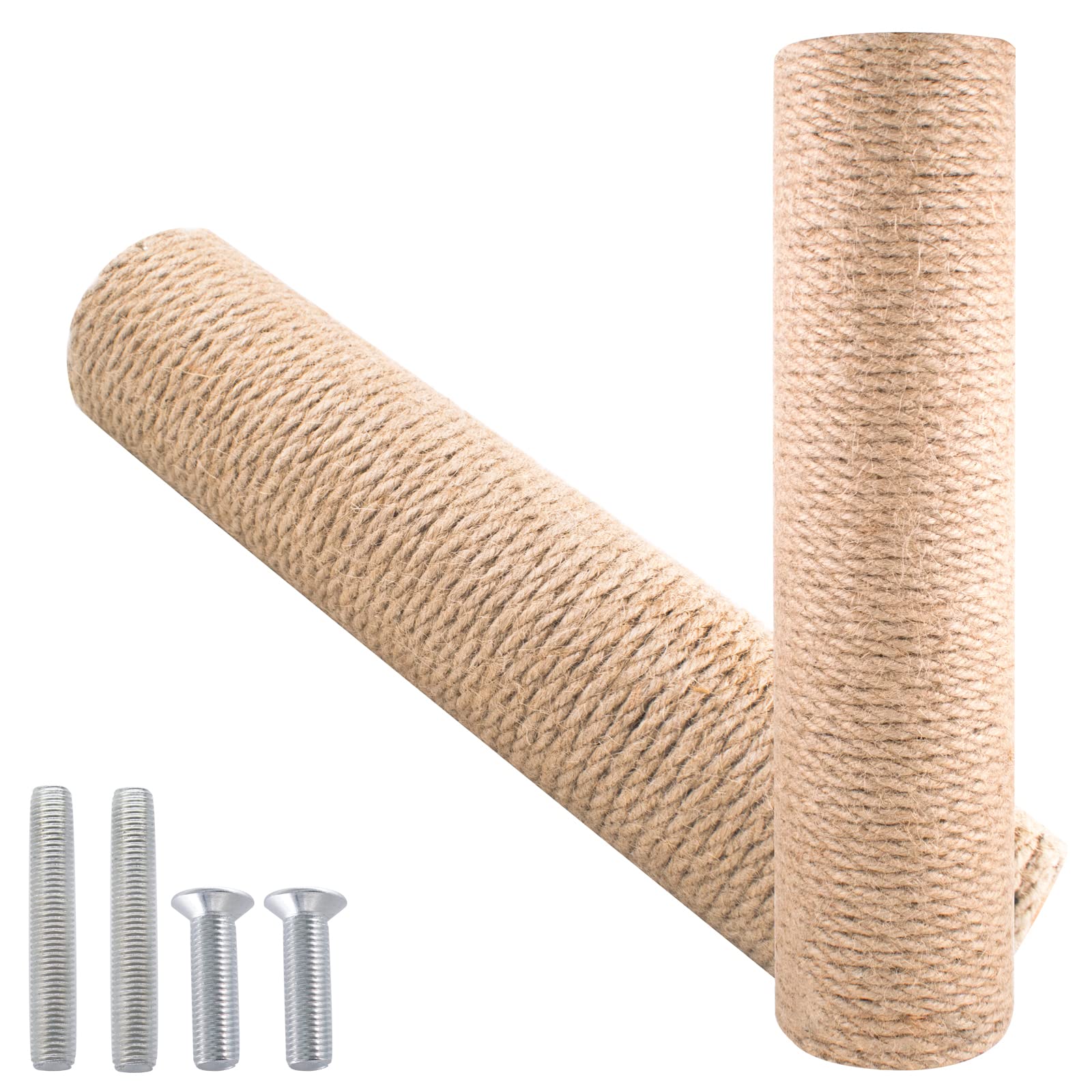 Replacement Post for Cat Scratching Post, Scratching Post with Natural Sisal, Scratching Post with M8 Screws, Interactive Cat Toy (30 x 2)