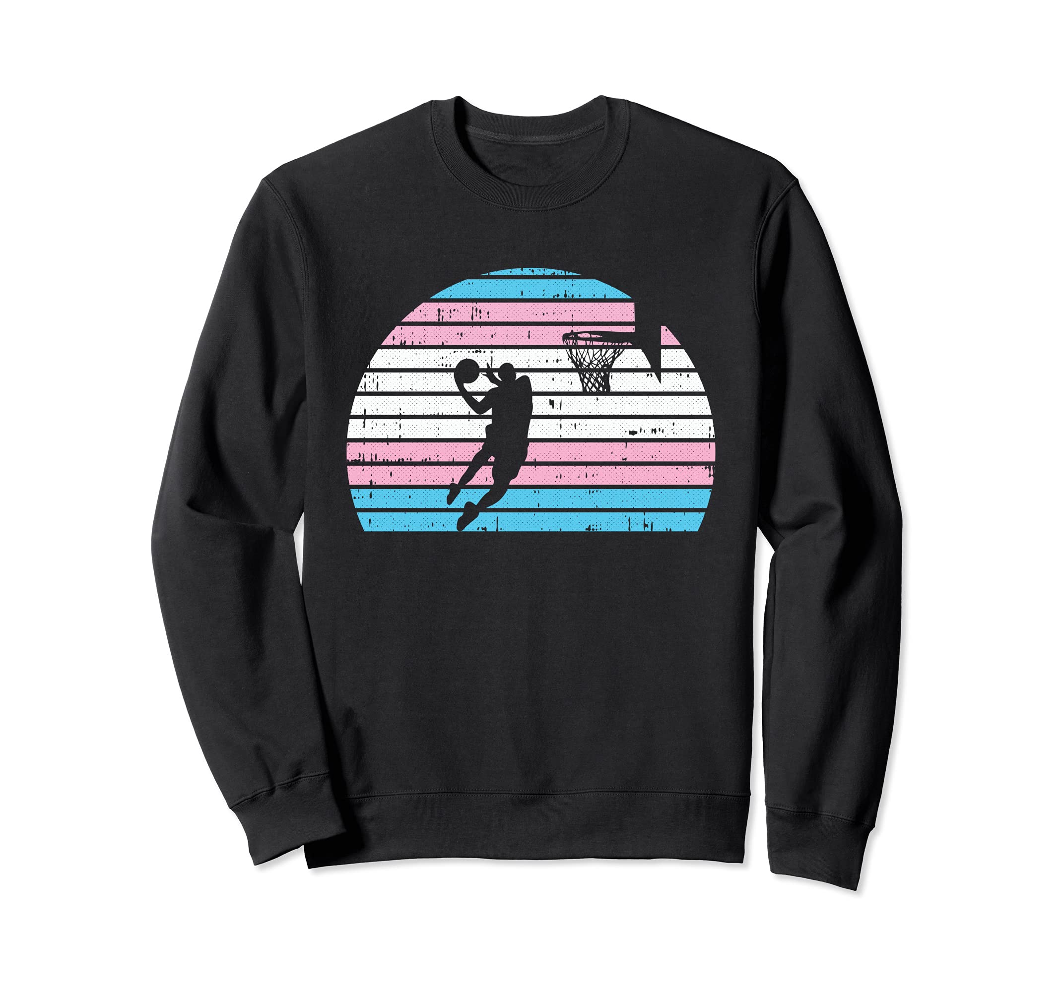 Basketball Player LGBT-Q Retro Trans-gender Pride Sport Fan Sweatshirt