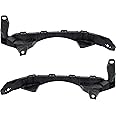 Evan Fischer Front Upper Bumper Bracket SET Compatible with Honda Accord 2013-2017, Sedan, Plastic, Located Under the Headlights, Set of 2, Left and Right Side