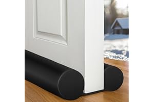 MAXTID Under Door Draft Stopper for Bottom of Doors 38" Black Door Blocker Noise ReducerLight Cold Air Guard Breeze Sound Proof Door Sweep Weather Stripping Door Seal Insulation Strip Gap Filler