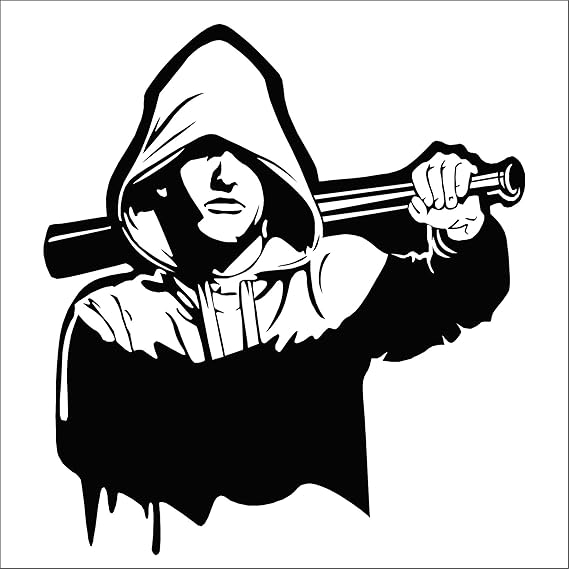 Decals Stock Attitude boy Wall Sticker for Home (PVC Vinyl Size 55X60CM