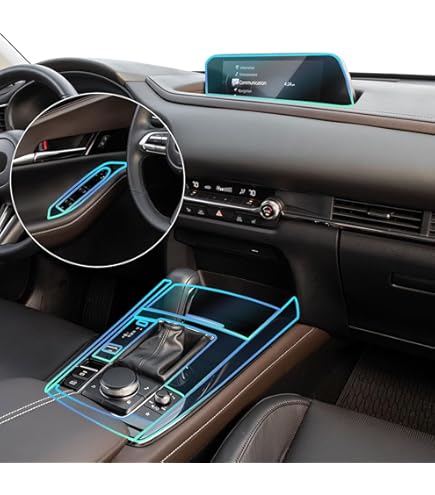 SYUFRE Auto interieur middenconsole transparante TPU beschermende film
