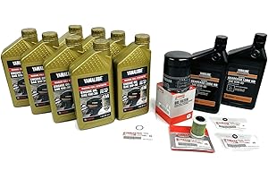 PWC PARTS CO YAMAHA SHO VMAX V6 250 225 200 VF250 VF200 VF225 Outboard 4-Stroke Oil Change & Maintenance Kit Oil Filter Fuel Filter Lower Unit Gear Lube HD Kit Gaskets & More