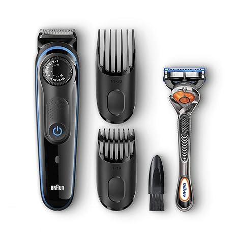 Braun Bt3040 Beard Hair Trimmer For Men With Free Gillette