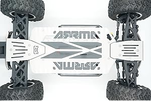 RAIDENRACING Stainless Steel Front + Center + Rear Chassis Armor Skid Plate Set fits Arrma 1/10 Big Rock Crew Cab Typhon 3S - Hollow