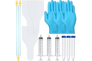 Weewooday 3 Set AI Artificial Insemination Dog Breeding Kit Artificially Inseminate Kit Disposable Canine Cones Dog Semen Collection Bag for Pet(30 cm,Blue)