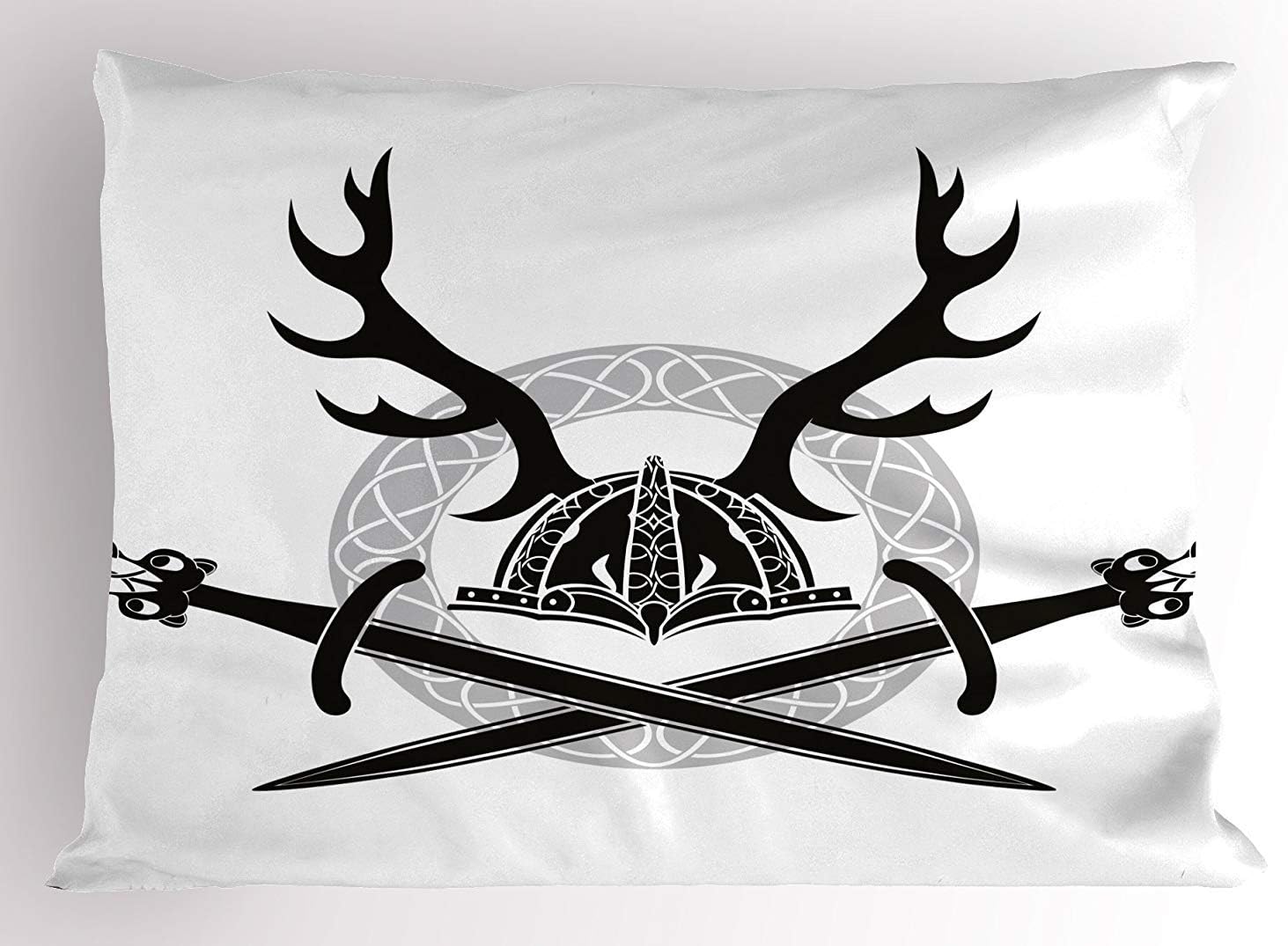 Amazon Com K0k2t0 Antler Pillow Sham With Deer Antlers Viking