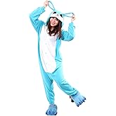 Honeystore Unisex Warm Sleepwear Adult Cosplay Rabbit Pajamas Costume Homewear