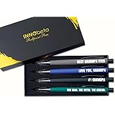 InnoBeta Grandpa Gifts, Ballpoint Pen Set of 4, Gift Ideas for Grandpa on Birthday, Christmas, Father's Day