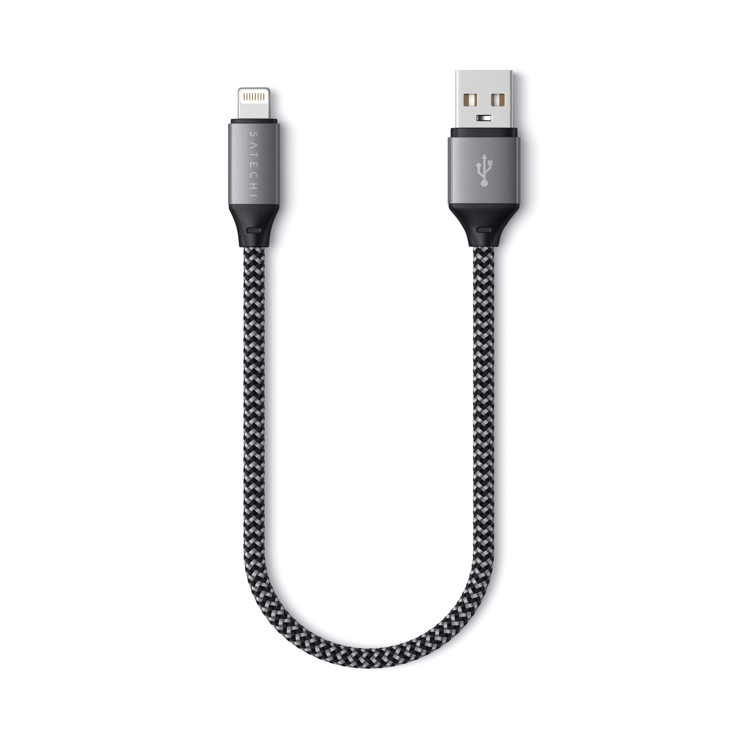 Satechi USB-A to Lightning Charging Cable – MFi Certified – for iPhone 14 Pro/14/14 Plus, iPhone 13 Pro Max/13 Pro/13 Mini/13, 12 Pro Max/12 Pro/12 Mini/12, 11 Pro Max/11 Pro/11, XS Max/XS/XR/X
