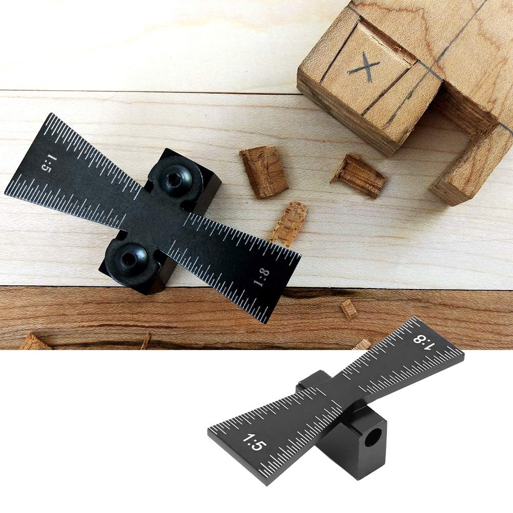 Dovetail Marking Jig 1:5/1:8 Dovetail Marker Accurate Dovetail Marking Jig Wood Joints Marking Jig Dovetail Guide Tool with Clear Scale