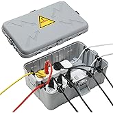 Hrensaw Large Outdoor Electrical Box(12.5x8.5x5inch),IP54 Waterproof Outdoor Outlet Covers,Weatherproof Extension Cord Covers Protect Outlet,Plug,Timer,Power Strip,Holiday Light,Grey