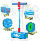 Toyzey Pogo Stick for Kids 3-12 Light Blue Foam Handle Safe Durable view 3