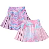 Neutocd Girls Tennis Skirt Skorts for Girls High Waisted Athletic Pleated Skirts with Shorts for Golf Pickleball Running