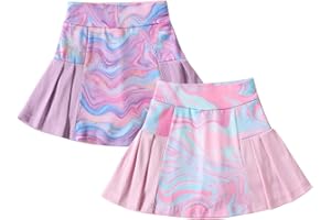 Neutocd Girls Tennis Skirt Skorts for Girls High Waisted Athletic Pleated Skirts with Shorts for Golf Pickleball Running