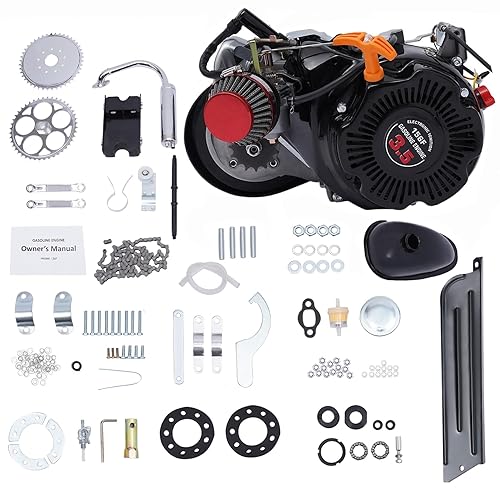 Motor Kit Amazon Motorized Bicycles FETCOI 4-Stroke 49CC Gas