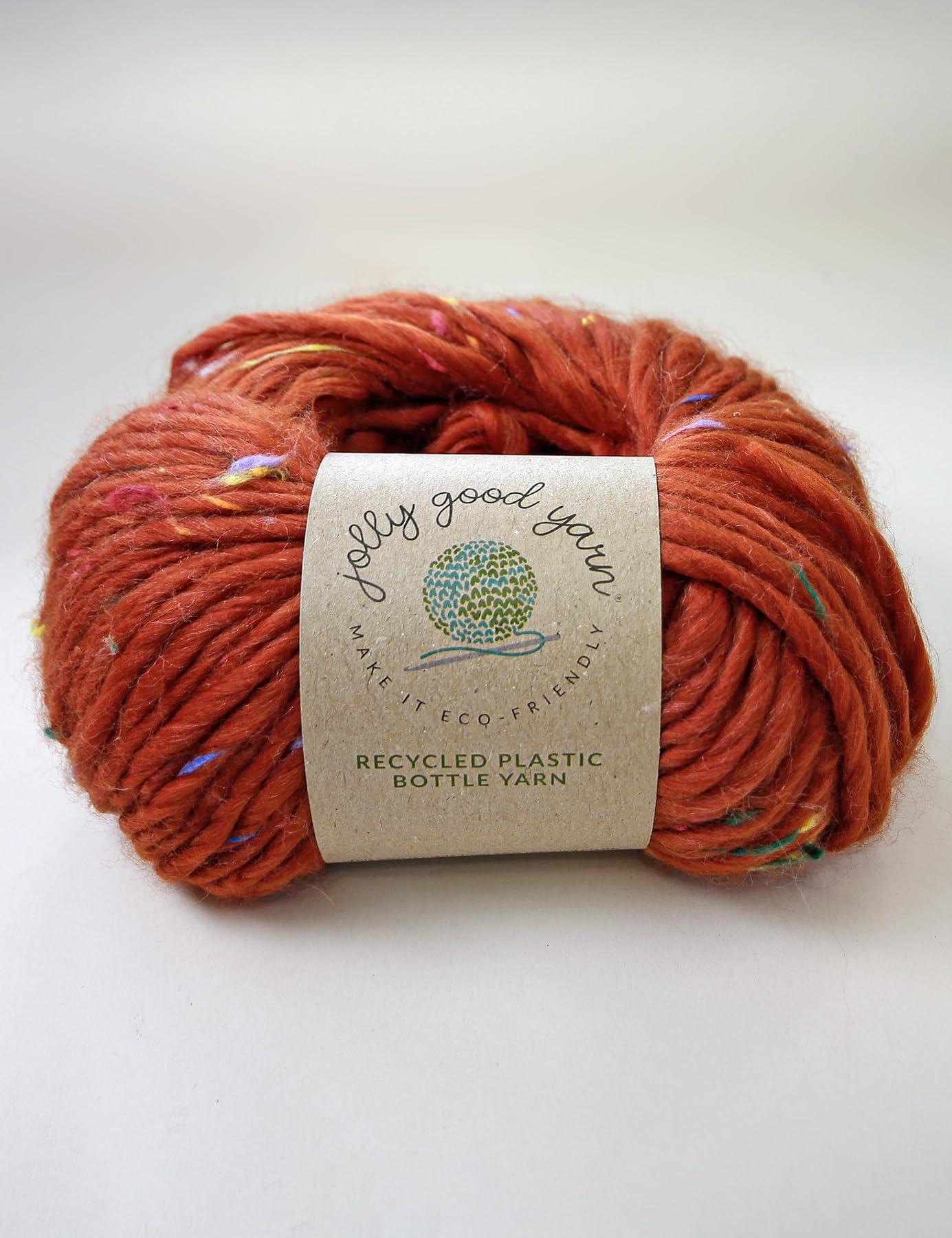 Recycled Plastic Bottle Knitting Wool - 100g Balls - Lovely Shades (Modbury Red)