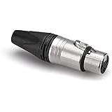 Neutrik NC3FXX 3-Pin XLRF Cable Connector, Nickel Housing with Silver Contacts