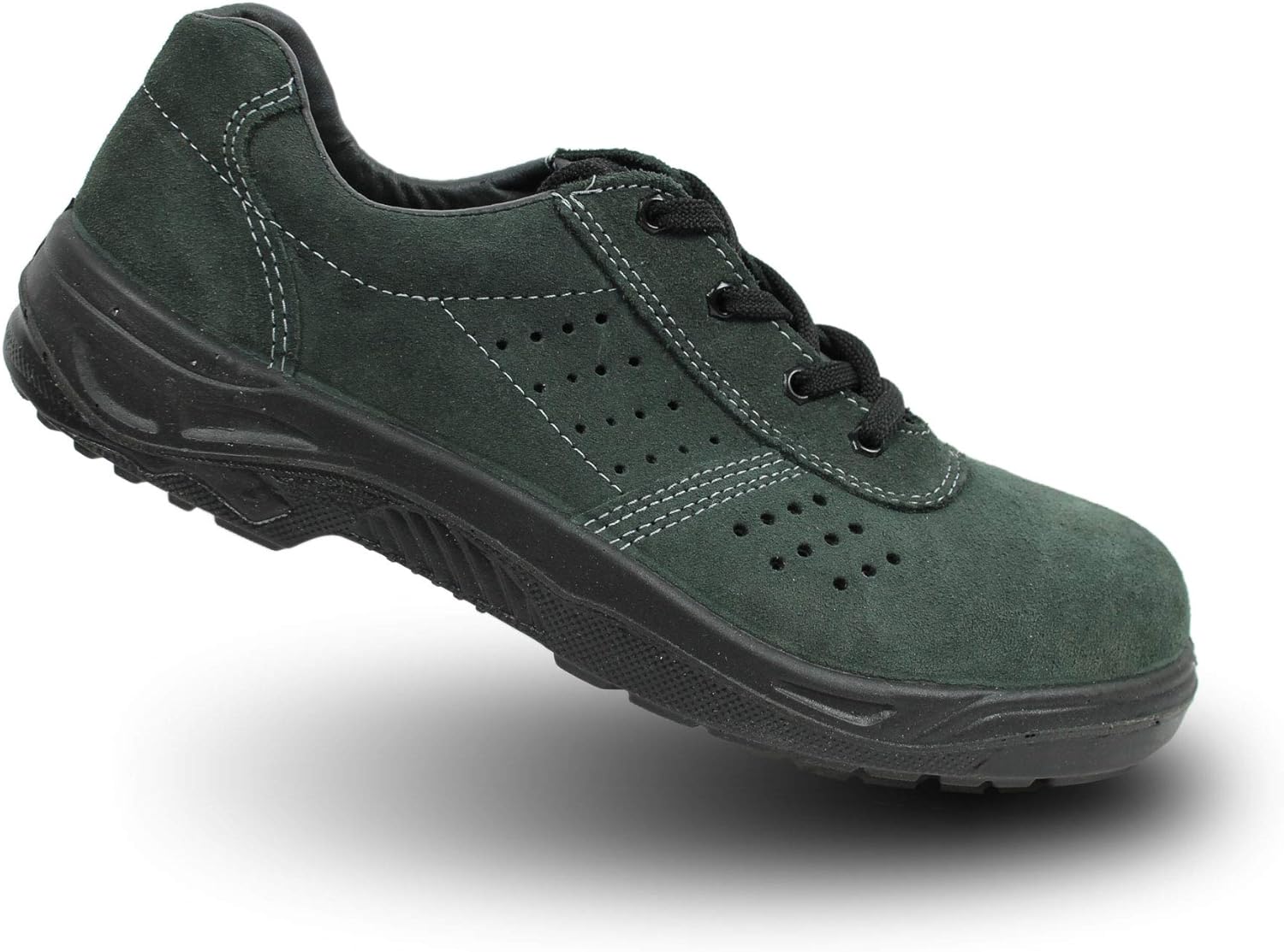 Ergos Caracas 3 Chaussures de sécurité S1P Travail Chaussures Vert Plat