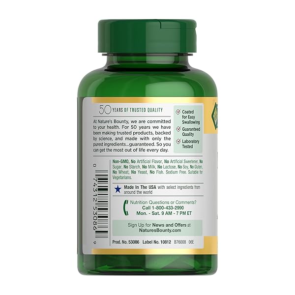 NATURE’S BOUNTY MAGNESIUM 500 MG TABLETS, HIGH POTENCY MAGNESIUM SUPPLEMENT FOR BONE & MUSCLE HEALTH, WHOLE BODY SUPPORT, 200 COUNT (PACK OF 1)