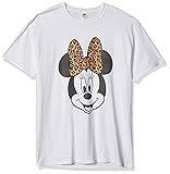 Disney Men's Characters Modern Minnie Face Leopard