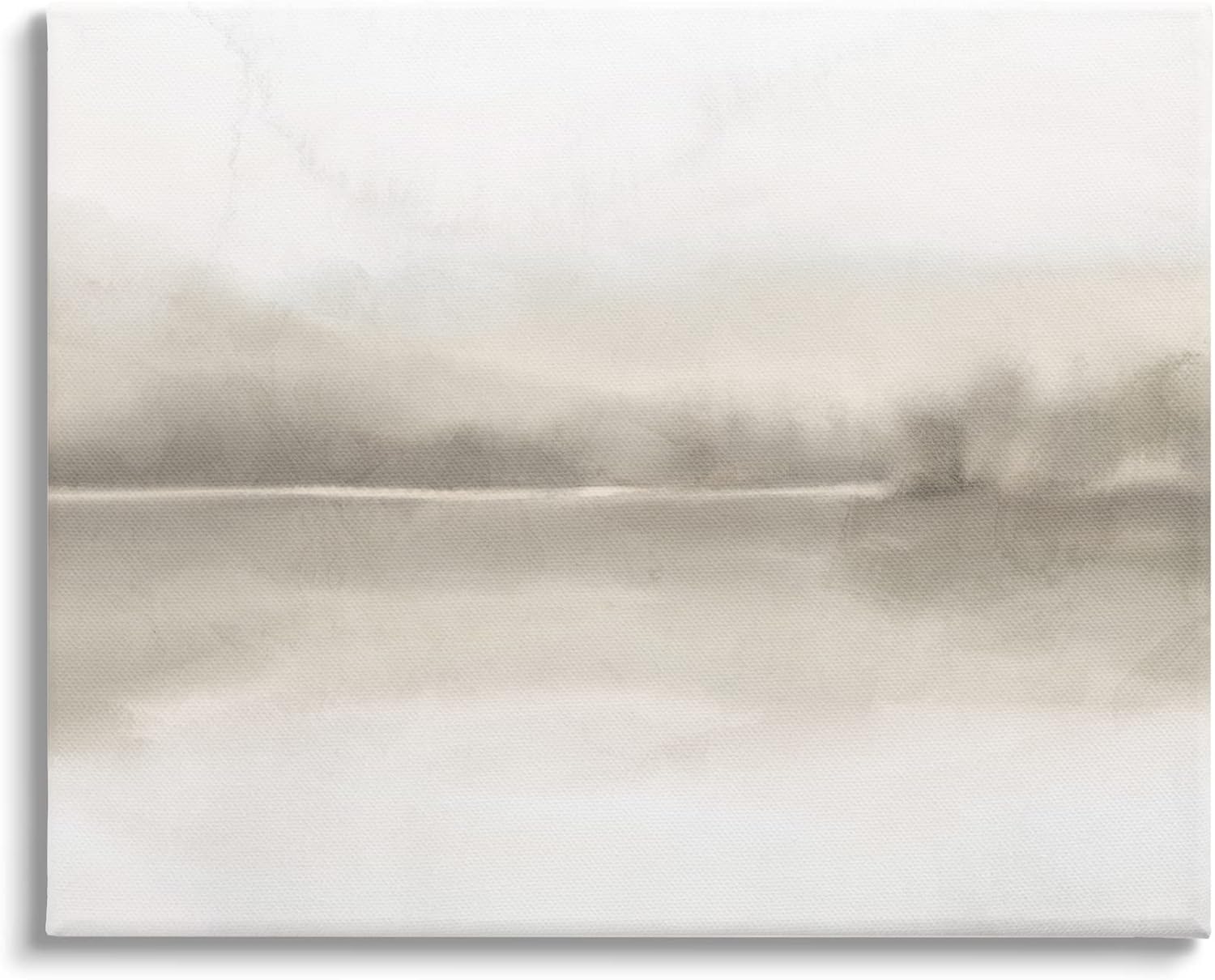 Paintings - Stupell Industries Hazy Lakeside Landscape Reflection Modern Abstract Design, Design by Ann Bailey