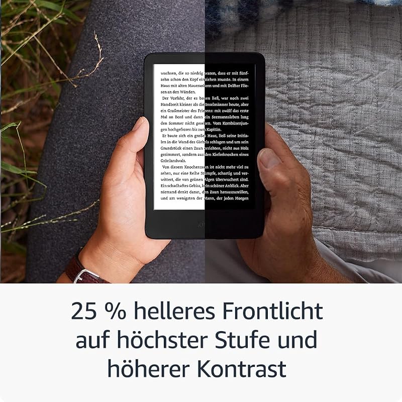 Kindle 16 GB (Version 2024) – Leicht und kompakt, mit schnellem Umblättern und hohem Kontrastverhältnis – ohne Werbung – schwarz