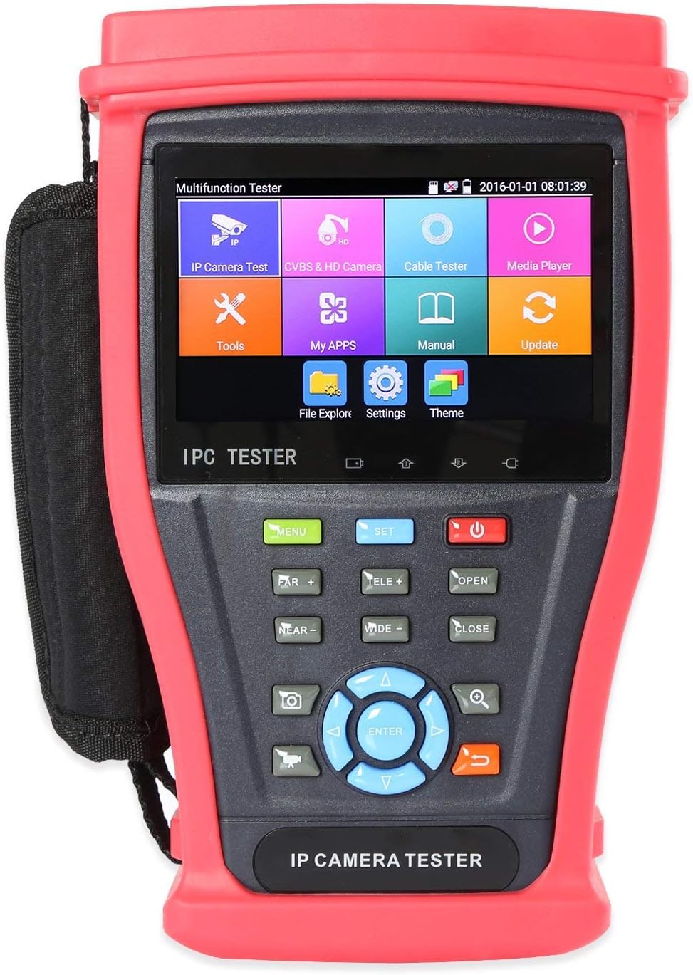 Yblntek 4.3" Touch Screen IP Camera Test Monitor PoE Test CCTV Tester WIFI PTZ Controller HDMI
