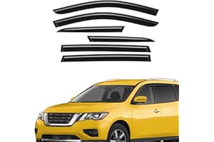 AEROGUYS Extra Durable Window Deflectors Tape-On Window Visors Rain Guards Fit for Nissan Pathfinder 2013-2020, Sun Visors, Wind VentVisors, Window Vent Shades, Exterior Car Accessories - 6 pcs. AG0430