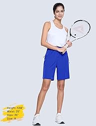 MAGCOMSEN Womens Golf Shorts Lightweight 8" Hiking