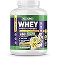 Whey Protein Powder - 100% Pure Whey Shake with Whey Isolate, 26g Protein, No Bloating, Mixes Smooth, No Clumps or Chunks - High Protein, Low Sugar Drink - Natural Vanilla Flavor - 60 Servings