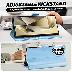 TUCCH Case Wallet for Galaxy S25 Ultra 5G, Magnetic