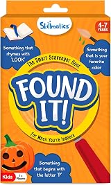 Skillmatics Found It Scavenger Hunt Card Game for Kids Ages 4 7