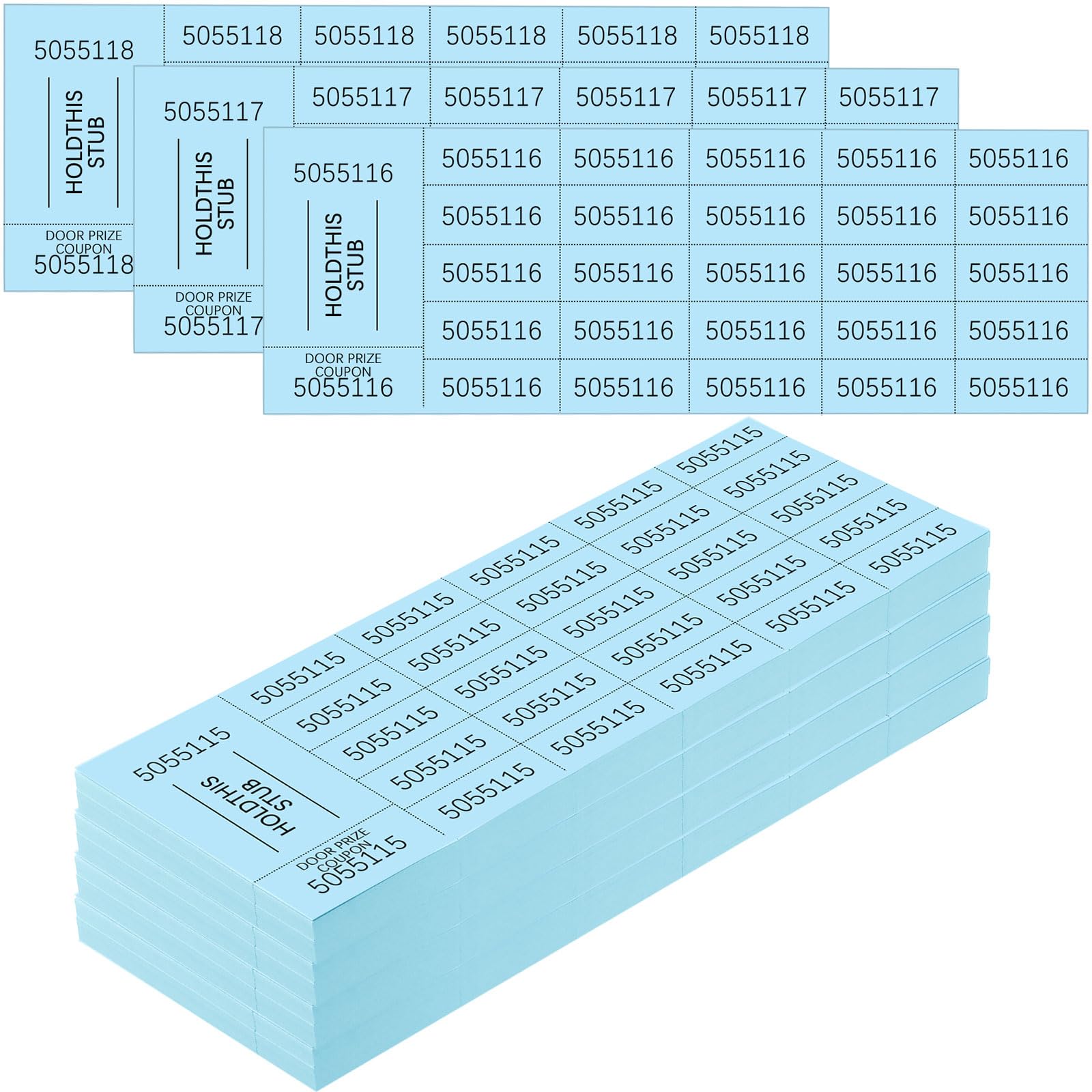 Kosiz 504 Sheets 25 Bid Raffle Ticket with