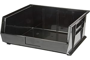 Stack & Hang Bin, 16-1/2" W x 7" H x 14-3/4" D, Black