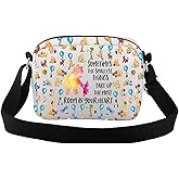 CMNIM Cartoon Bear Crossbody Purse Bear Lover Gifts for Women Friends Cartoon Fans Gift Funny Poor Bear Crossbody Travel Bag