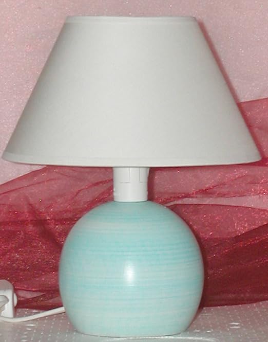 title=Lampada lumetto abat jour da comodino in legno tornito con paralume; produzione