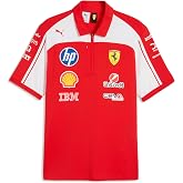 PUMA Scuderia Ferrari F1 2026 Men's Team Polo - Authentic with Gift Box | Packaged in a gift box, All the latest team and partner logos, Short sleeve with placket collar, Officially licensed