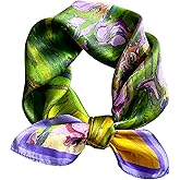 Saiusloa Neck Scarf For Womens Silky Head Scarves Hair Bandanas Square Scarf Fashion Accessories lightweight