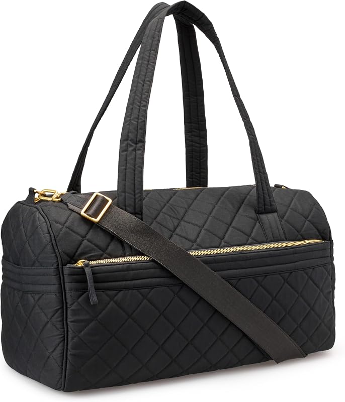 Bolsa de Viaje Acolchada Mujer, Negro, Talla única