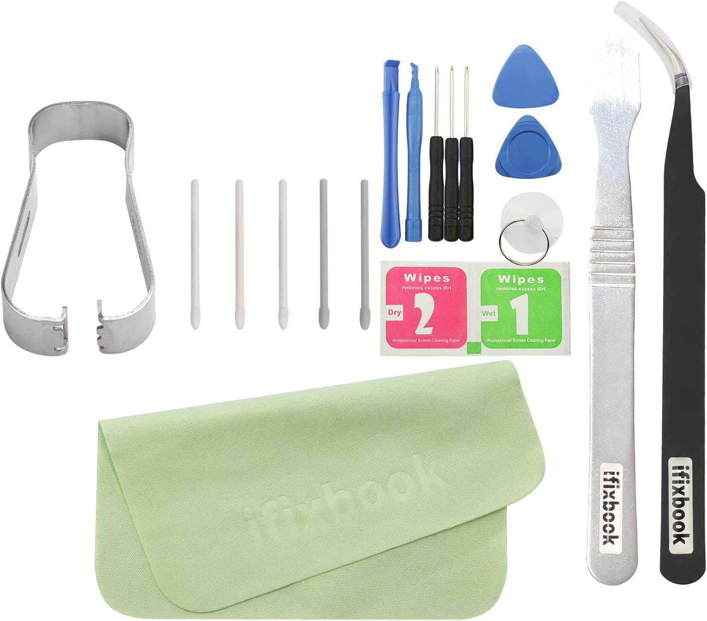 ifixbook Replacement Touch Stylus Tips S Pen Nibs with Tweezer Tool for Samsung Galaxy Note 8,Note 9, Galaxy Tab S3,Tab S4 Tab 2 (White)