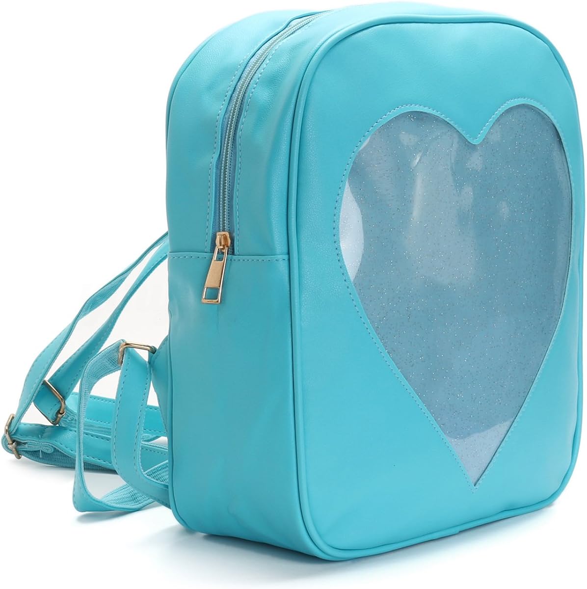 blue transparent bag