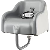 Chicco Cinch Clamping Booster Seat for Babies &amp; Toddlers | Ultra-Fast Secure Setup with One-Pull Tightener, For Use up to 50lbs., Wipeable Padded Seat Cushion, Quick-Release, Mocha