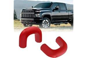 TECHPICCO Tow Hook Covers for Silverado 2500/3500 HD 2020-2026, Hitch Cover Front Tow Hooks Compatible with Chevrolet Silverado 2500/3500 2020-2026 Accessories (Red)