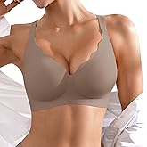 Seamless Wireless Bra for Women with Support - No Underwire Full Coverage Push Up Bras