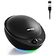 SENZER CS10 Computer Speaker USB Wired Bluetooth PC Speakers, Portable Laptop Speakers, Customizble Illuminated Base (Not 3.5mm Jack) - Black