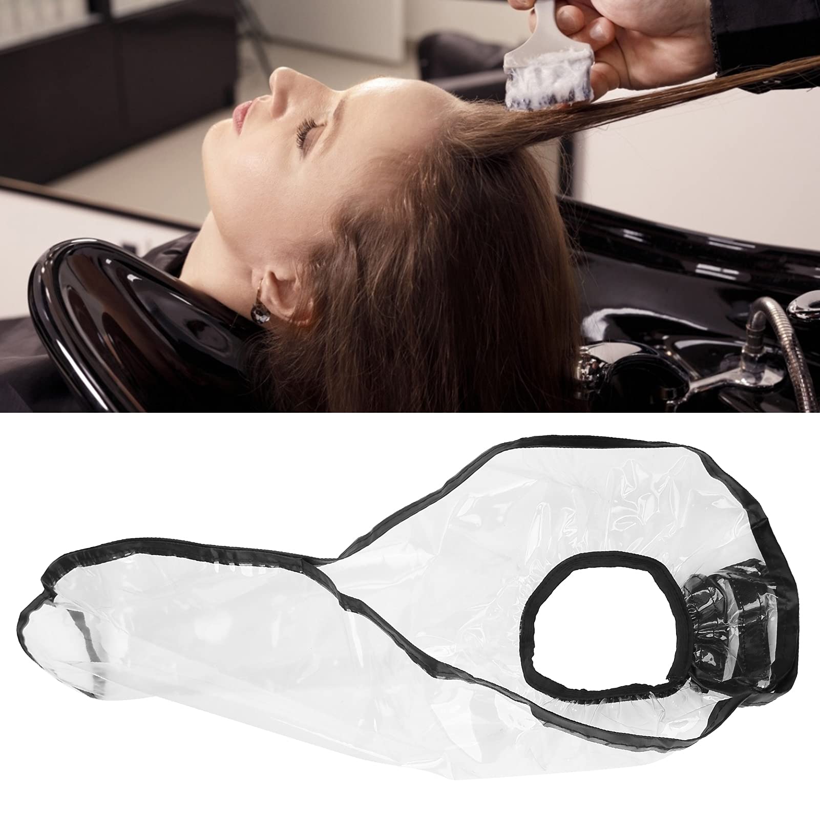 Hair Funnel, Dyeing Funnel Home Salon Shampoo Washing Rinse Cape Accessory Shampooing Comfortable Shampooing Hair Funnel Washing Hair Shampoo Funnel for Elderly Handicapped