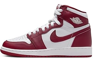 Jordan Big Kid's 1 Retro High OG Artisanal Red Wht/Team Red (FD1437 160)